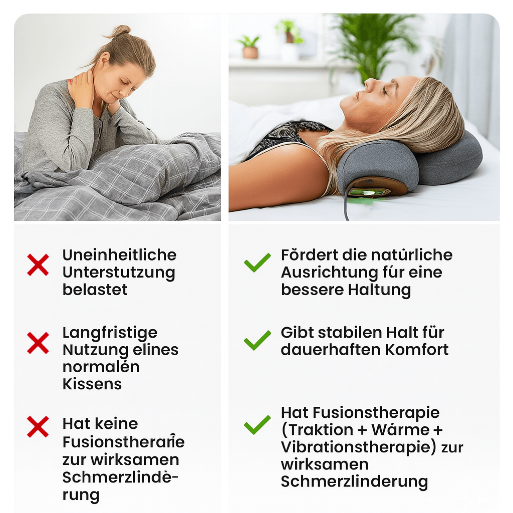 Nackora™ Nackenkissen mit Traktion & Wärme