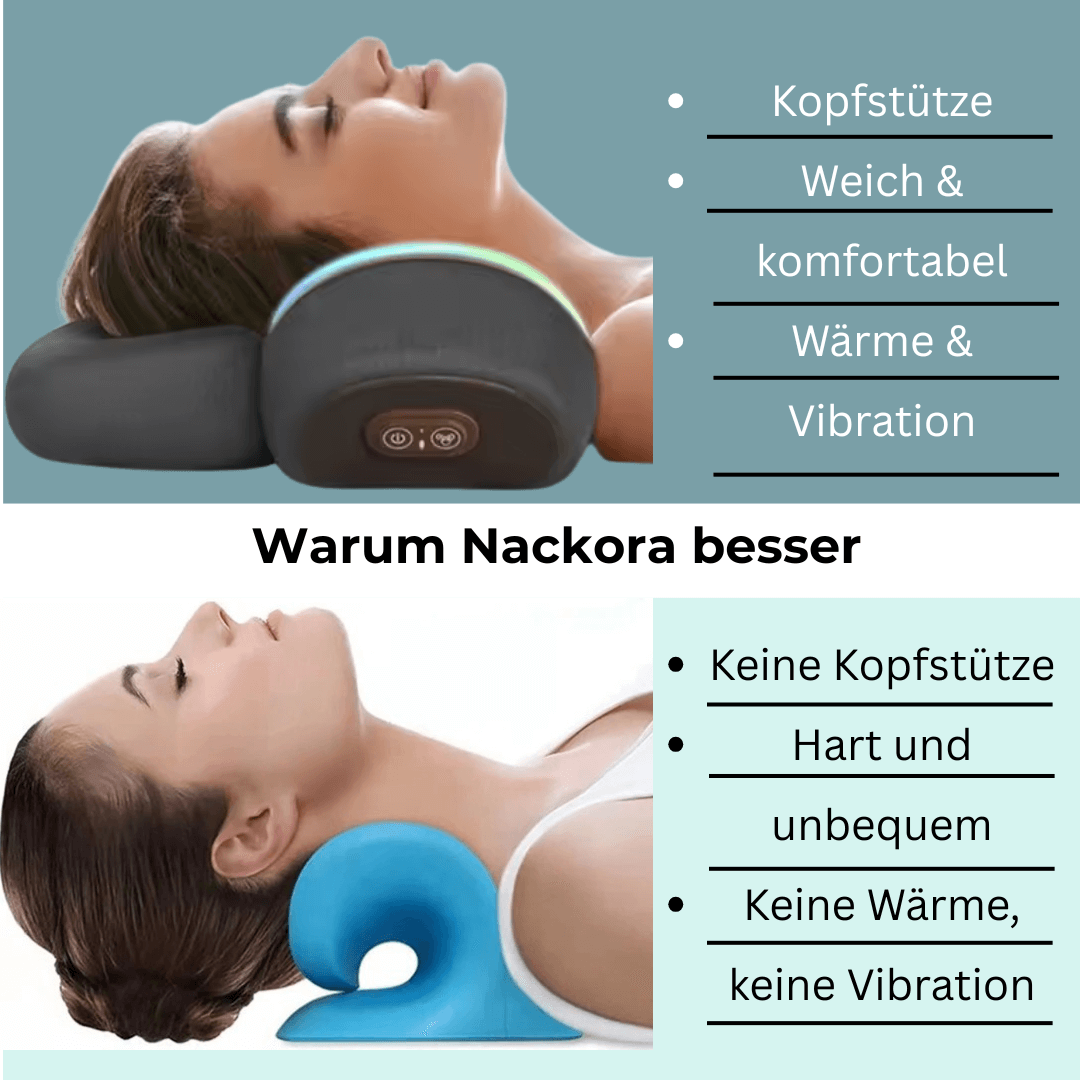 Nackora™ Nackenkissen mit Traktion & Wärme